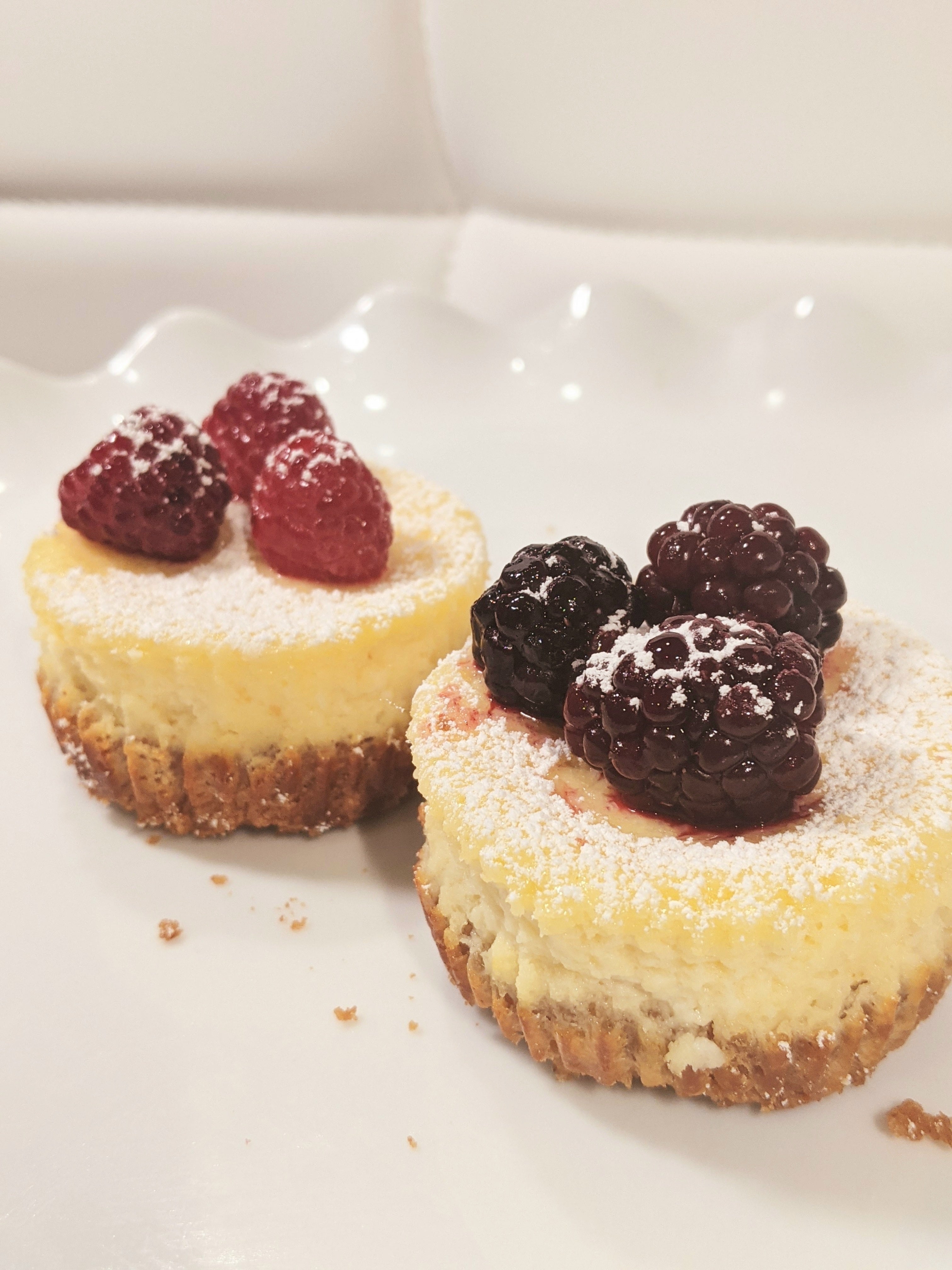 Fruit Topped Cheesecake Bites